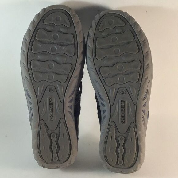 Skechers relaxed fit memory foam womens slip on shoes sneakers blue size 6.5 - Picture 7 of 8